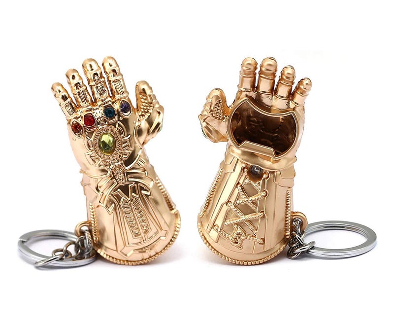 365Home Glove Keychain Bottle Opener, Beer Gifts Bottle Opener for Men, Husband, Dad, Grandpa, Boyfriend (Gold) - Image 1